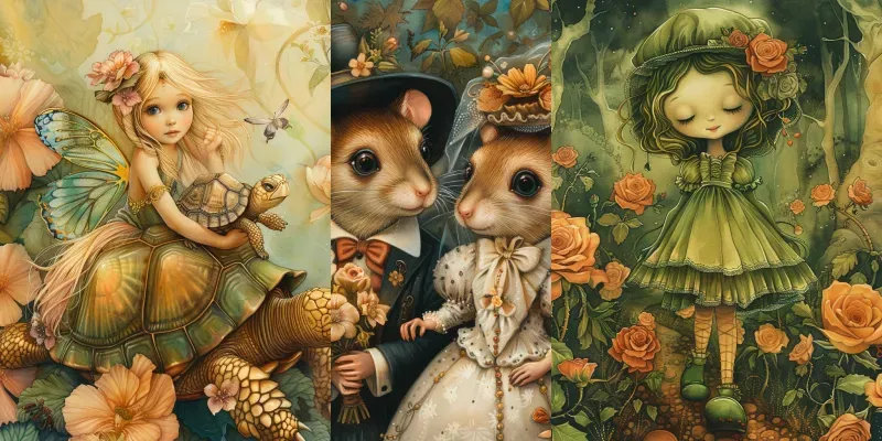 Fantasy Fun And Flowers generated by undefined