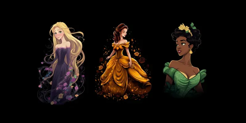 Disney Princess T-shirts generated by undefined