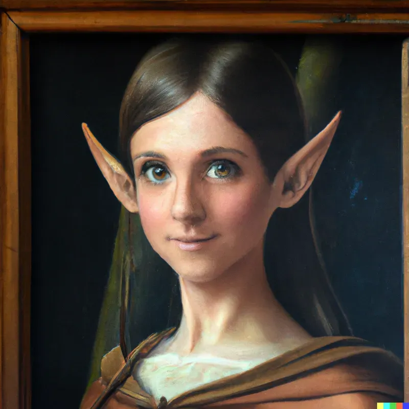 DND Character Portrait - Half Elf