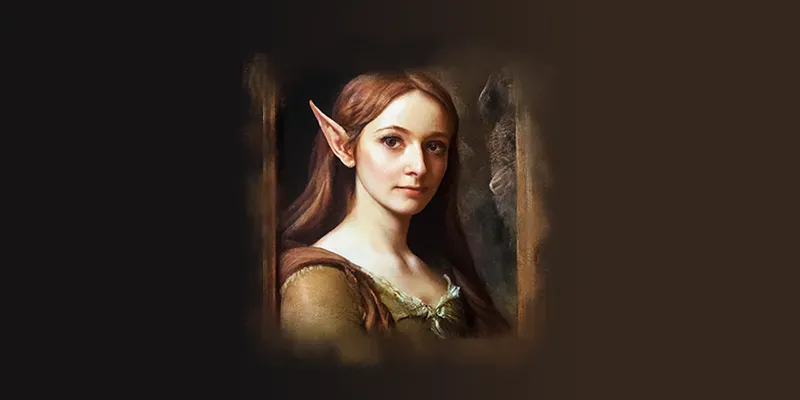 DND Character Portrait - Half Elf generated by undefined