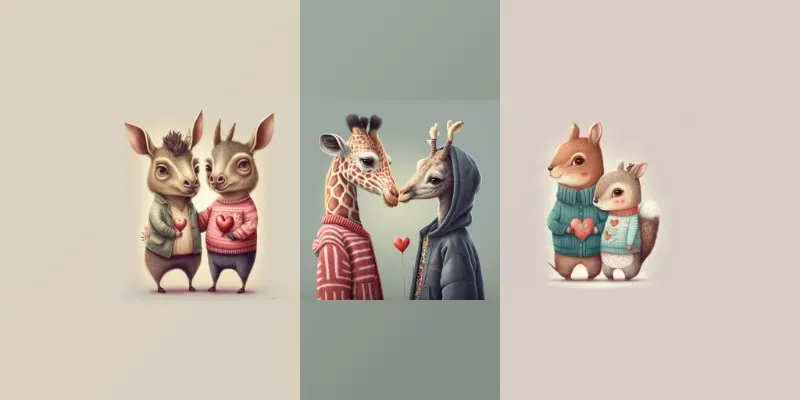 Animals In Love generated by undefined
