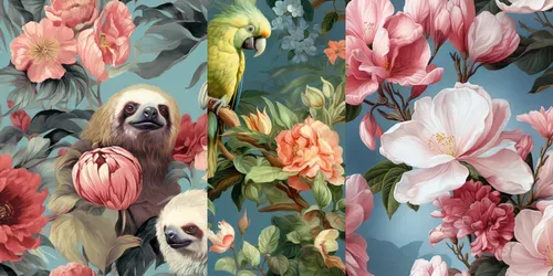 Subtle Baroquestyle Elegant Patterns generated by midjourney