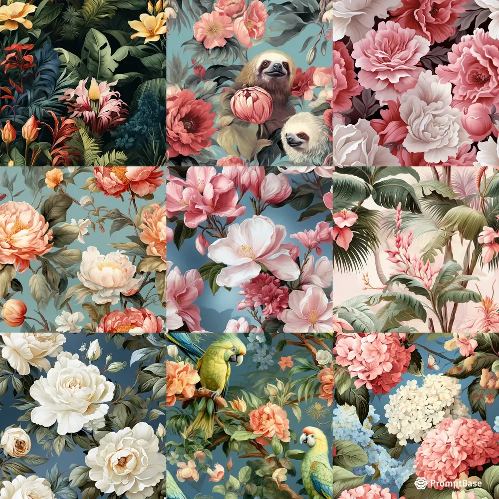 Subtle Baroquestyle Elegant Patterns