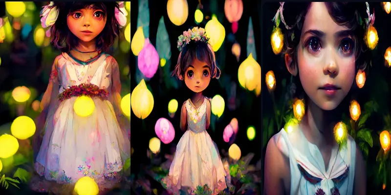 Cute Little Girl Storybook Character generated by undefined