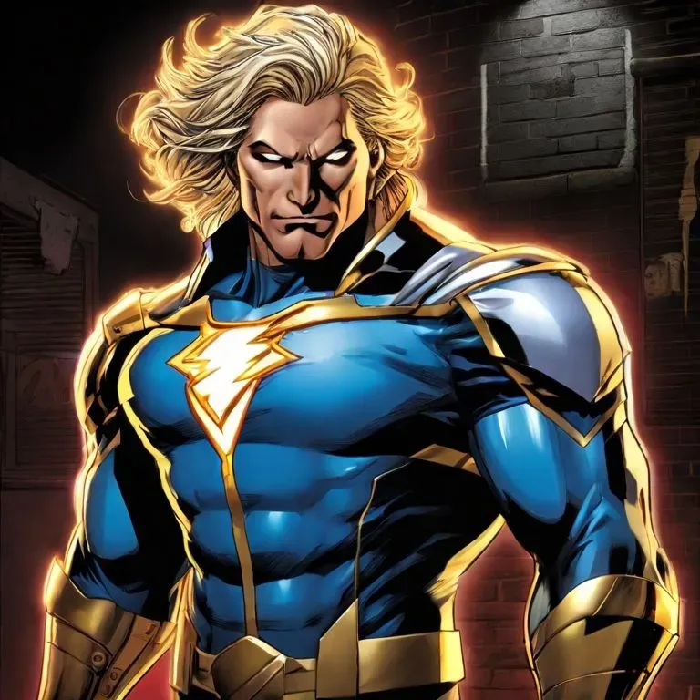 Superhero Characters Epic Comic Strips