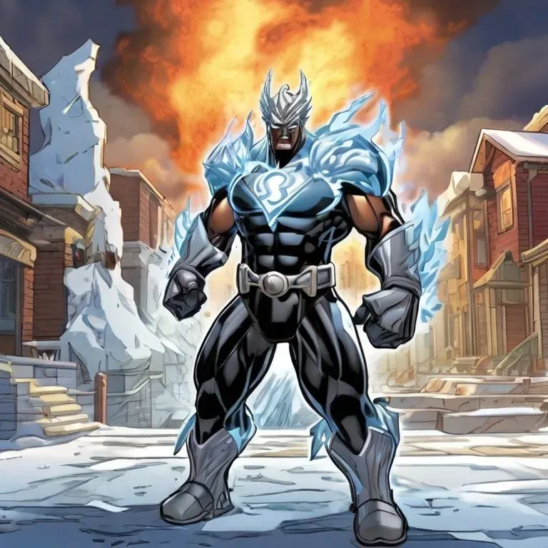 Superhero Characters Epic Comic Strips