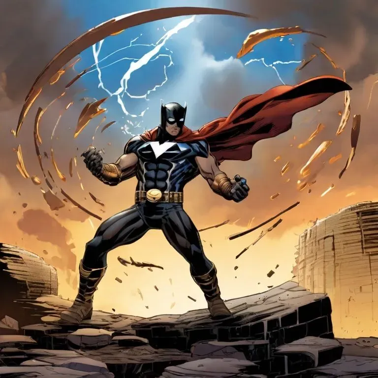 Superhero Characters Epic Comic Strips