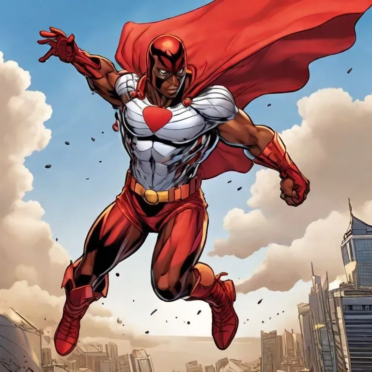 Superhero Characters Epic Comic Strips