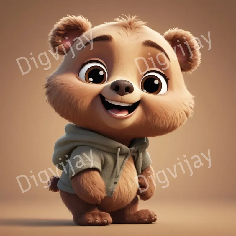Charming Pixarstyle Animal Caricatures