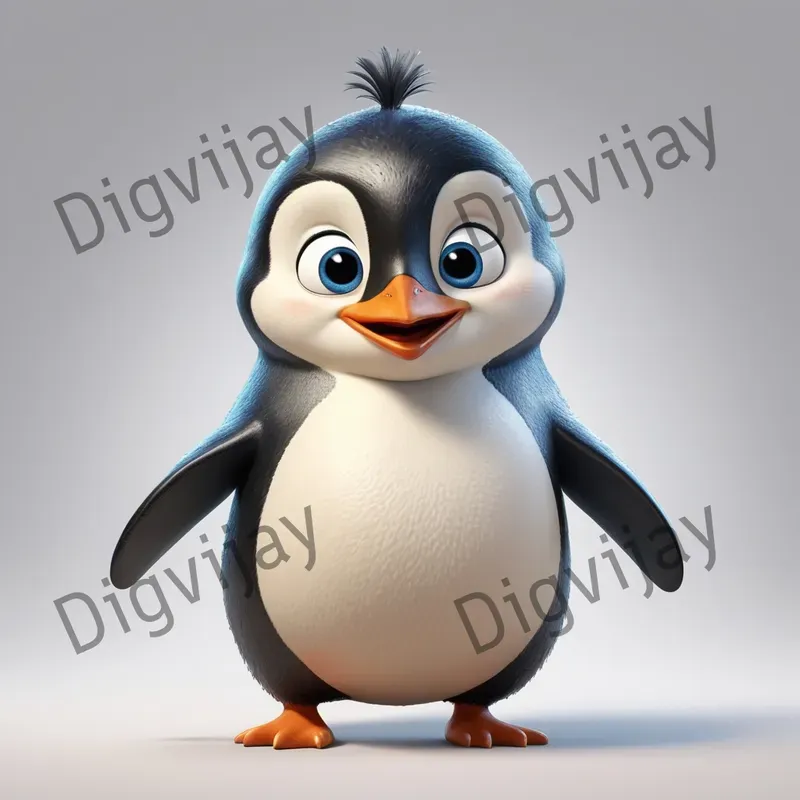 Charming Pixarstyle Animal Caricatures