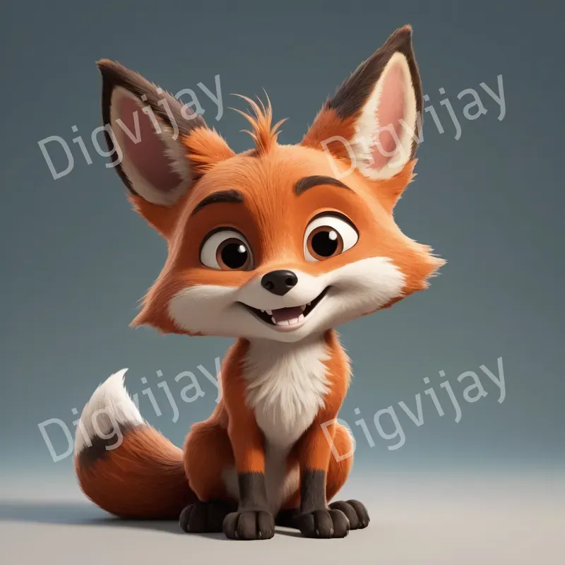 Charming Pixarstyle Animal Caricatures
