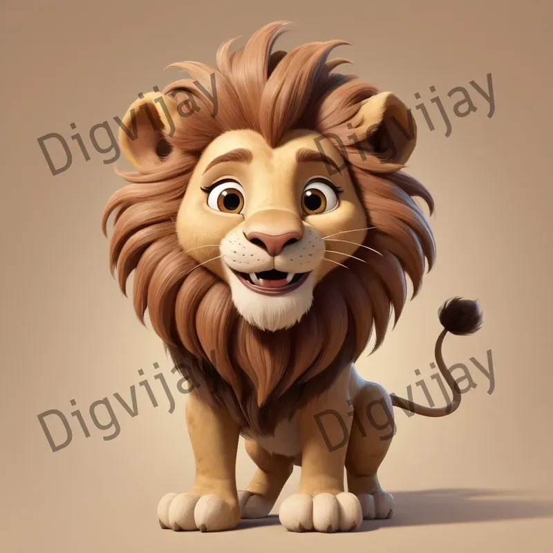 Charming Pixarstyle Animal Caricatures