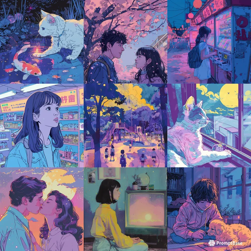 Retro Anime Style Of Any Scene