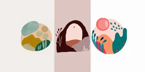 Abstract Organic Landscapes generated by dalle