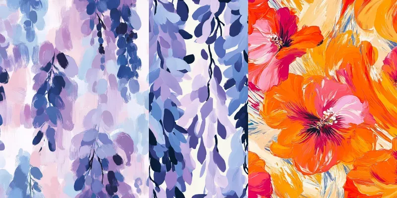 Abstract Expressionist Seamless Patterns generated by undefined