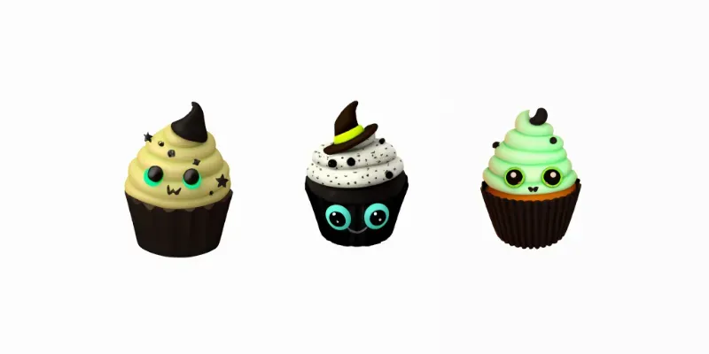 Cute Halloween Cupcakes generated by undefined