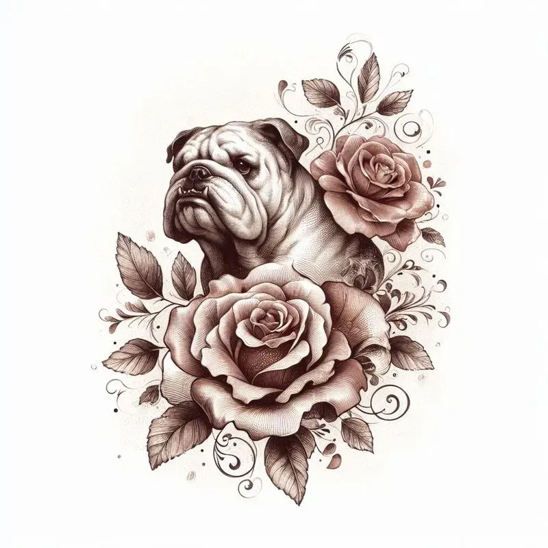 Floral Rustic Italian Tattoos