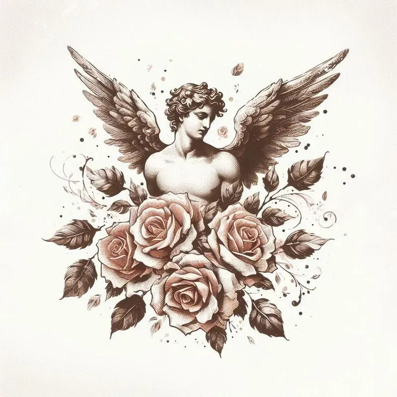 Floral Rustic Italian Tattoos