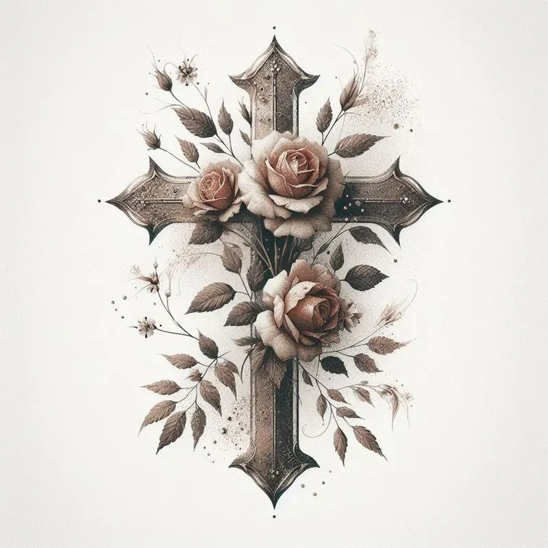 Floral Rustic Italian Tattoos