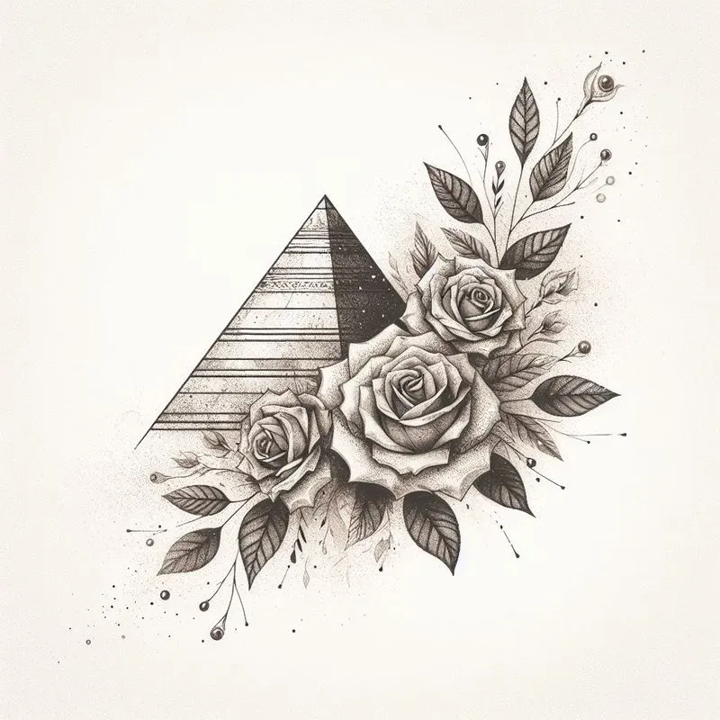Floral Rustic Italian Tattoos