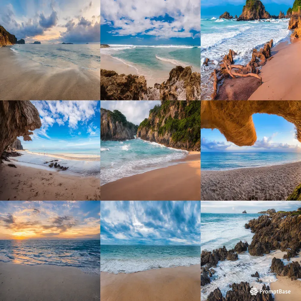 Wide Angle Beach Photos