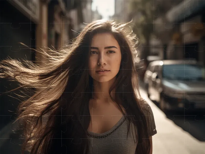 Photorealistic Beautiful Street Portraits
