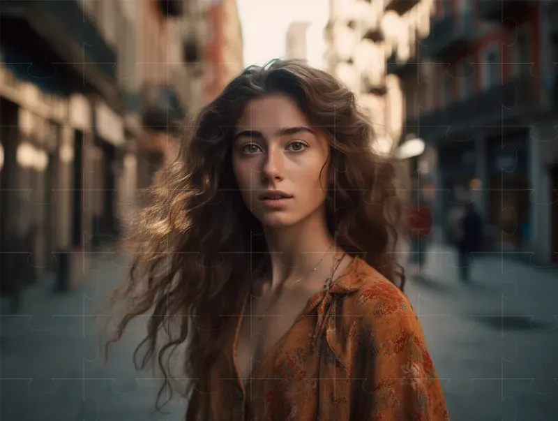 Photorealistic Beautiful Street Portraits