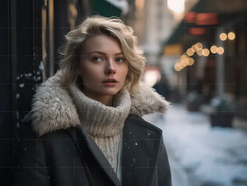 Photorealistic Beautiful Street Portraits