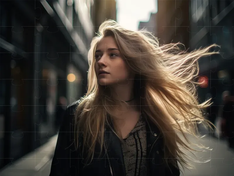 Photorealistic Beautiful Street Portraits