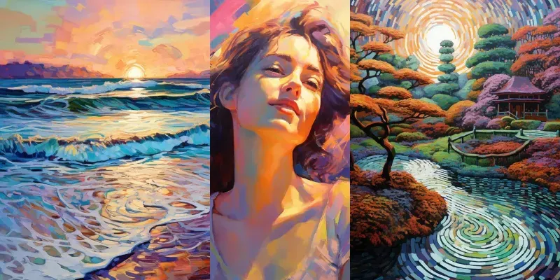 Modern Impressionist Style Paintings generated by undefined