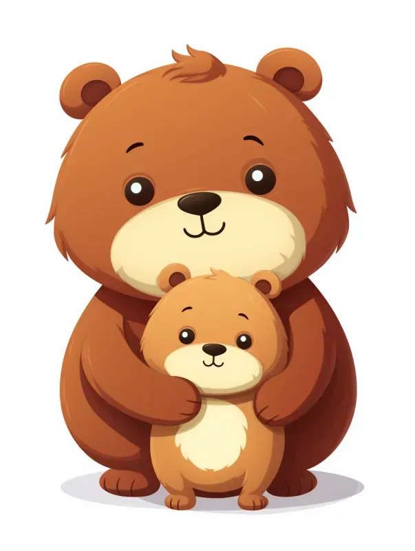 Cute 2D Cartoon Animal Illustrations