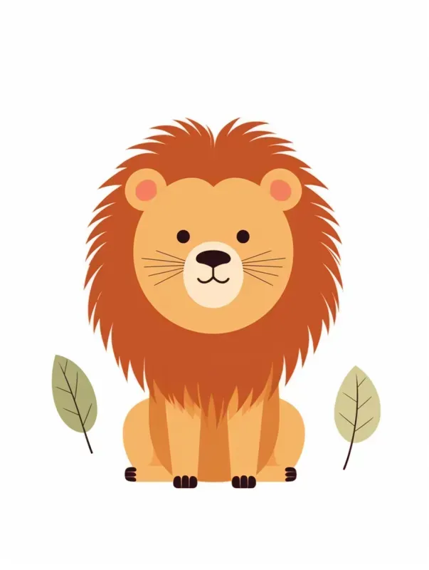 Cute 2D Cartoon Animal Illustrations