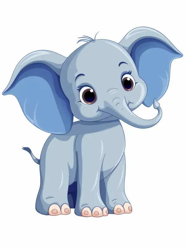 Cute 2D Cartoon Animal Illustrations