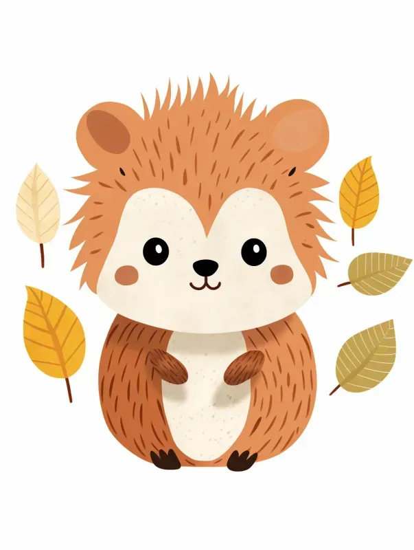 Cute 2D Cartoon Animal Illustrations