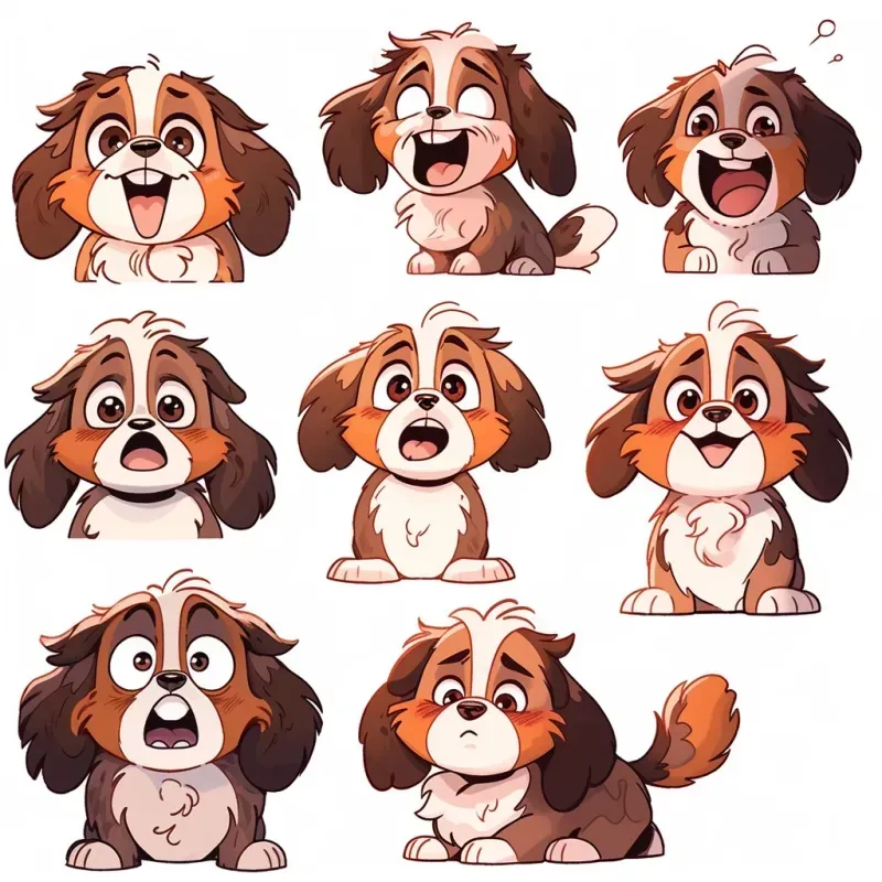 Emoticon Character Sheets And Stickers