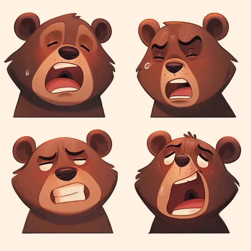 Emoticon Character Sheets And Stickers