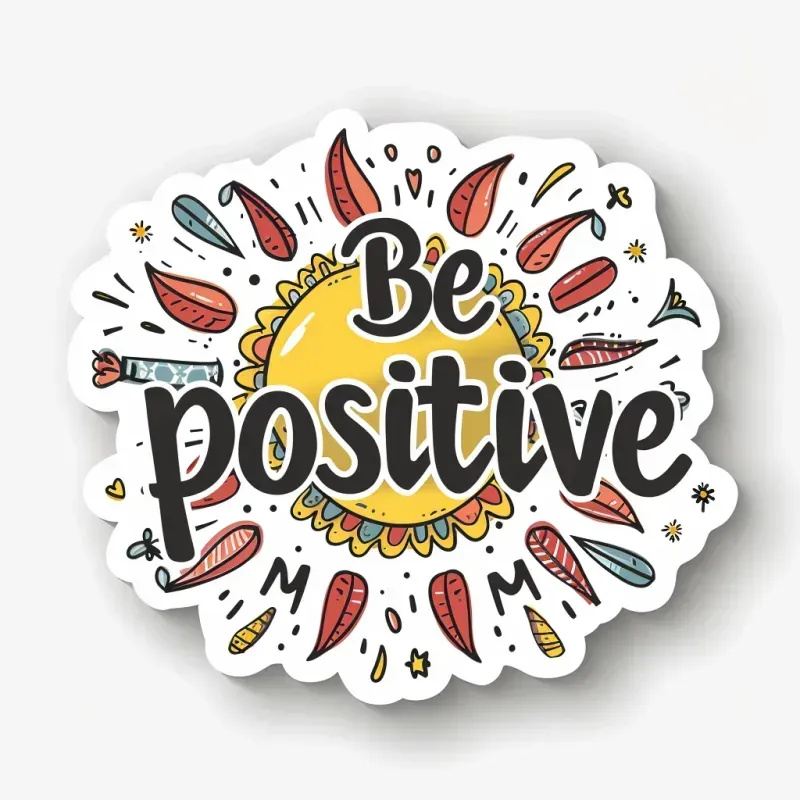Inspirational Stickers With Custom Text