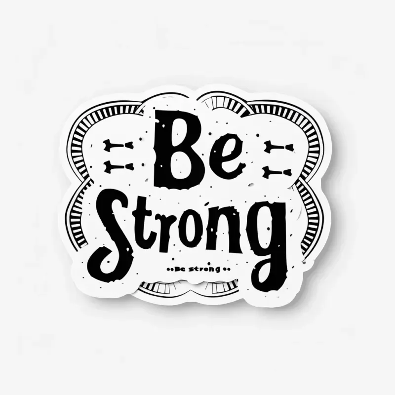Inspirational Stickers With Custom Text