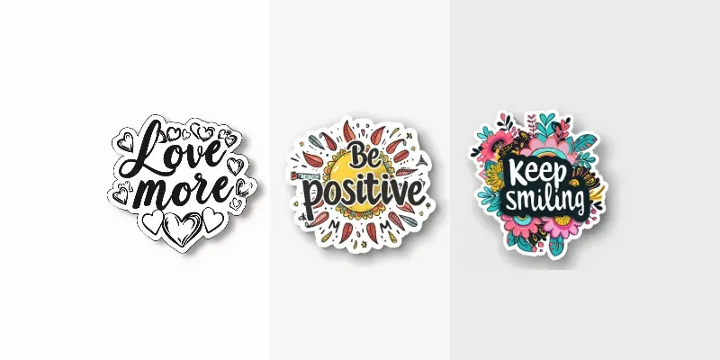 Inspirational Stickers With Custom Text generated by undefined