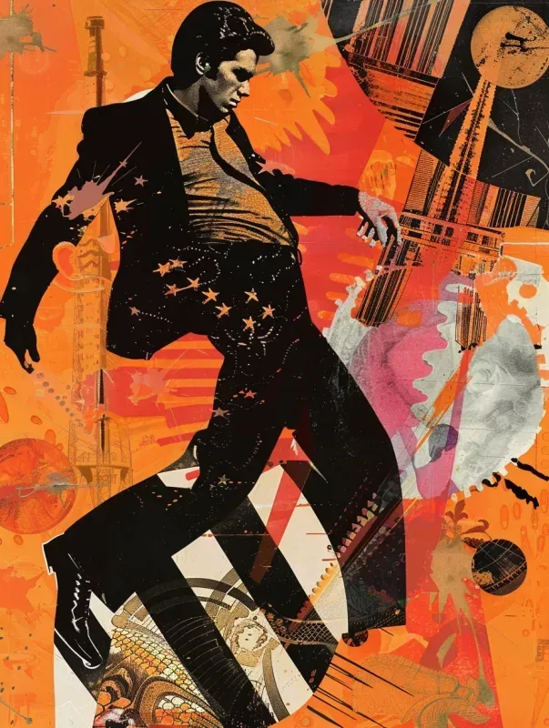 1960s Postmodern Collage Poster Wall Art