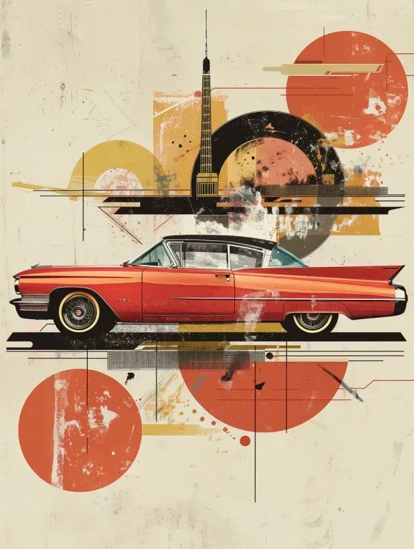 1960s Postmodern Collage Poster Wall Art
