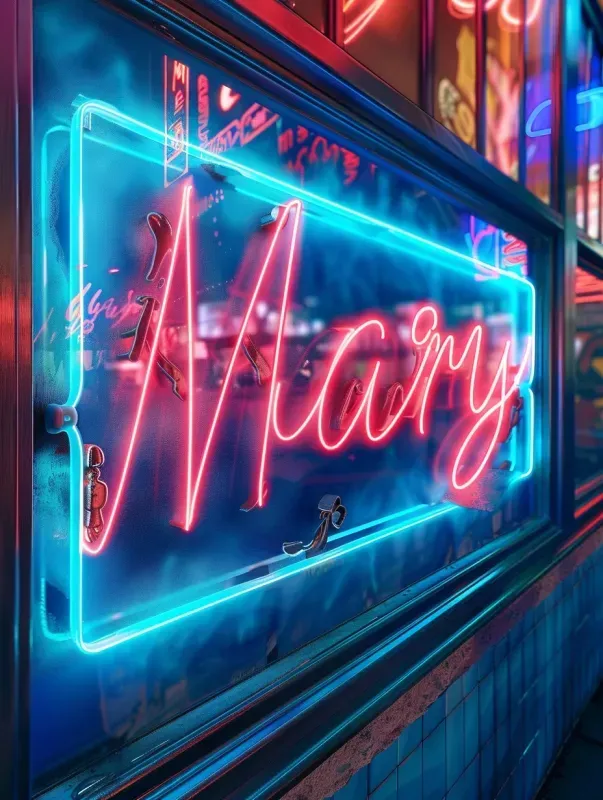 Custom Name Neon Sign Photo Wall Art