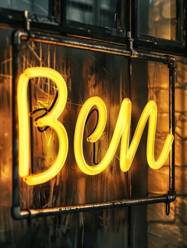 Custom Name Neon Sign Photo Wall Art