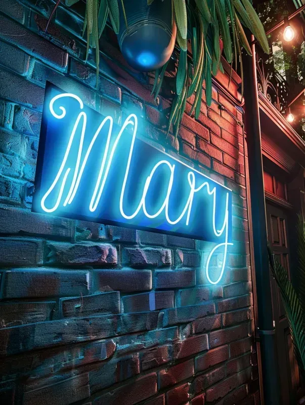 Custom Name Neon Sign Photo Wall Art