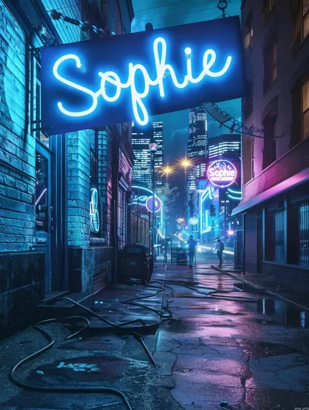 Custom Name Neon Sign Photo Wall Art
