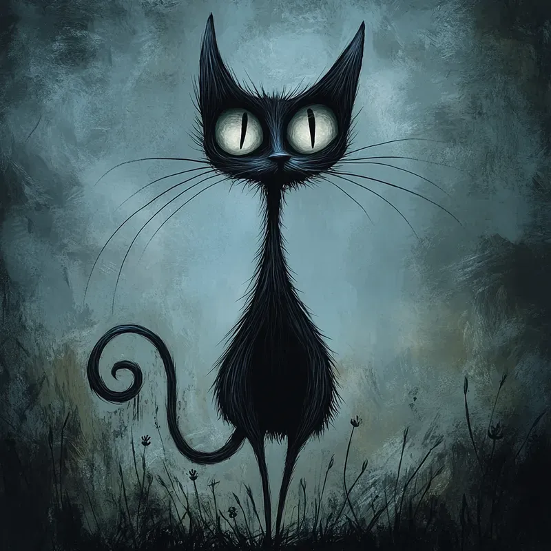 Tim Burton Gothic Quirky Illustrations