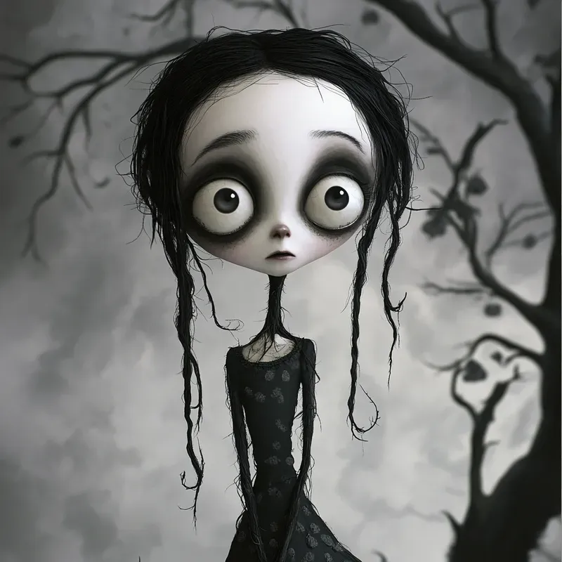 Tim Burton Gothic Quirky Illustrations