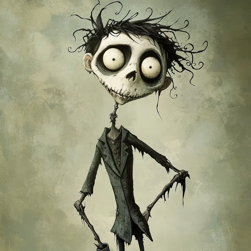 Tim Burton Gothic Quirky Illustrations