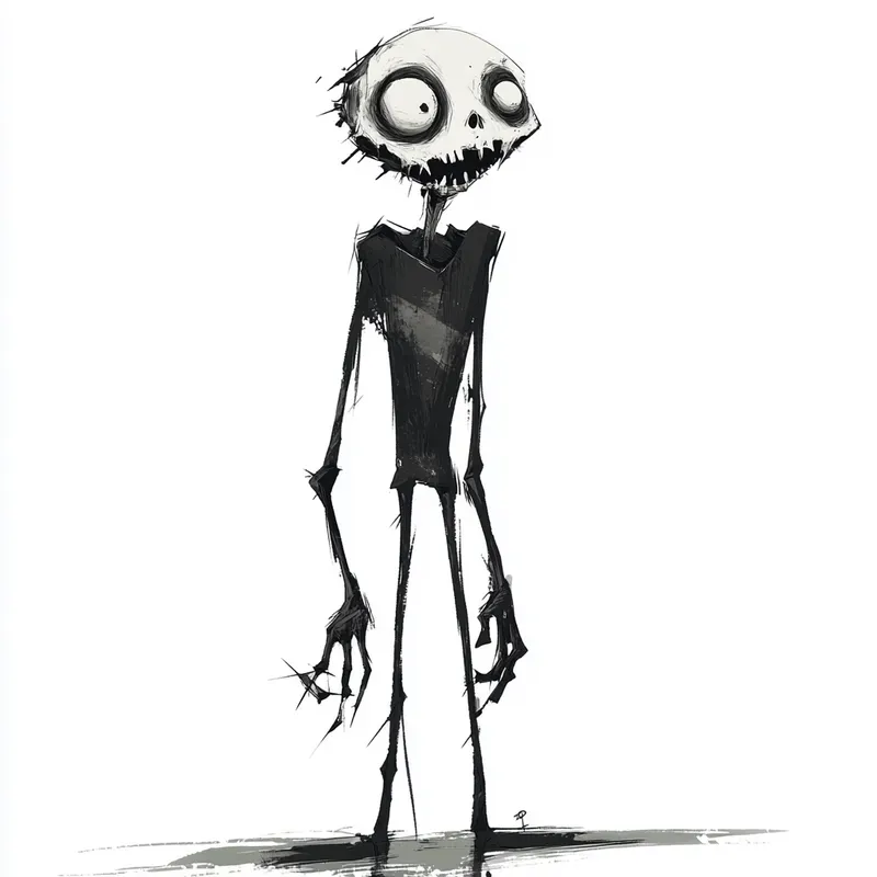 Tim Burton Gothic Quirky Illustrations