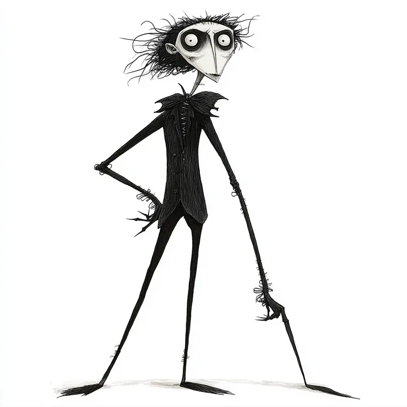 Tim Burton Gothic Quirky Illustrations